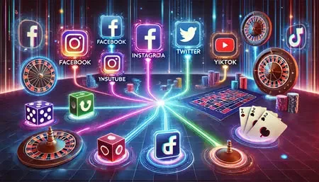 Papel das redes sociais no casino online