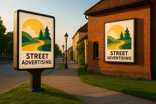 Community advertising sign